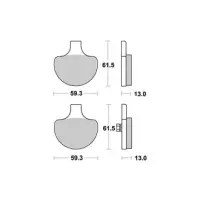 Jeu de plaquettes ap racing route métal fritté avant