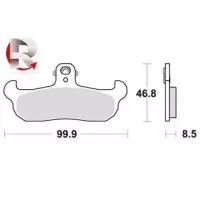 Jeu de plaquettes ap racing off-road mx    avant/arrière