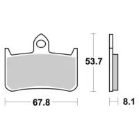 Jeu de plaquettes ap racing route racing carbone  avant
