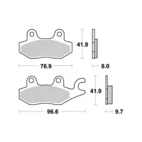 Jeu de plaquettes ap racing off-road mx  racing   avant/arrière
