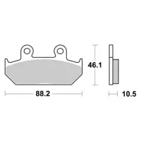 Jeu de plaquettes ap racing route métal fritté avant