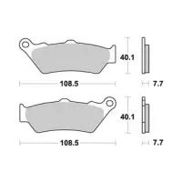 Jeu de plaquettes ap racing route métal fritté avant