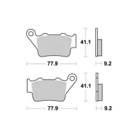 Jeu de plaquettes ap racing standard organique avant/arrière