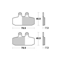 Jeu de plaquettes ap racing maxi scooter métal fritté avant/arrière