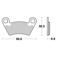 Jeu de plaquettes ap racing off-road atv    avant/arrière
