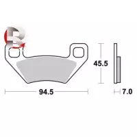 Jeu de plaquettes ap racing off-road mx    avant/arrière