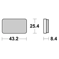 Jeu de plaquettes ap racing off-road atv    avant/arrière