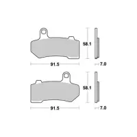 Jeu de plaquettes ap racing route métal fritté avant