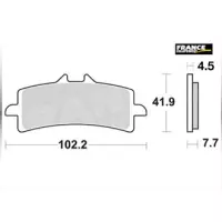 Jeu de plaquettes ap racing route racing carbone  avant