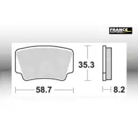 Jeu de plaquettes ap racing off-road mx    avant/arrière