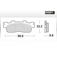 Jeu de plaquettes ap racing maxi scooter métal fritté avant/arrière