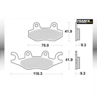 Jeu de plaquettes ap racing maxi scooter métal fritté avant/arrière