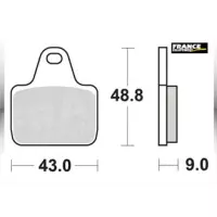 Jeu de plaquettes ap racing route racing carbone  avant