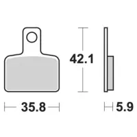 Jeu de plaquettes ap racing standard organique avant/arrière