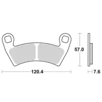 Jeu de plaquettes ap racing off-road mx  racing   avant/arrière