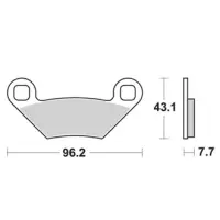Jeu de plaquettes ap racing off-road mx    avant/arrière