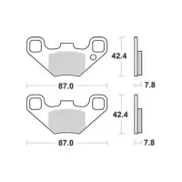 Jeu de plaquettes ap racing off-road mx    avant/arrière
