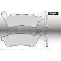 Jeu de plaquettes ap racing route métal fritté avant