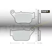 Jeu de plaquettes ap racing maxi scooter métal fritté avant/arrière