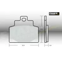 Jeu de plaquettes ap racing maxi scooter métal fritté avant/arrière