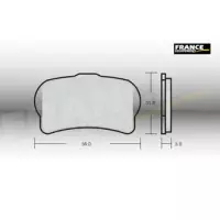 Jeu de plaquettes ap racing off-road mx  racing   avant/arrière