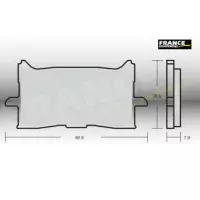 Jeu de plaquettes ap racing route métal fritté avant