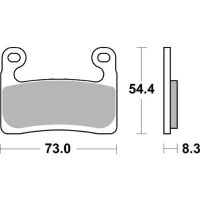 Jeu de plaquettes avant ap racing lmp406crr pour un etrier