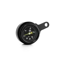 Kit de manomètre noir monté sur boîte à bascule « milwaukee-eight » (taille de tuyau 1/4 (6 mm))