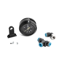 Kit de manomètre noir monté sur boîte à bascule « milwaukee-eight » (taille de tuyau 1/4 (6 mm))