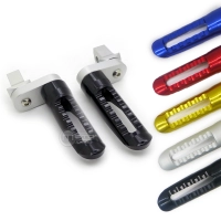 Paire de repose-pieds longs avec adaptateurs d'angle yamaha fz8, mt09, mt07, mt03, r6