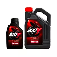 Lot motul 300v 5w40 4l +1l offert
