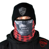 Tour de cou lumberack | red skull fleece / frost tech