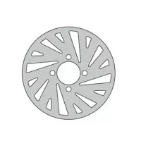 Disque de frein arrière type rond fe  m350