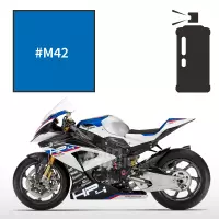Peinture en spray bmw racing blue hp4 race 2017-