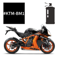 Peinture en spray  noir mat ktm rc8 r 1190 2011-2012