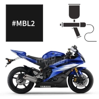 Peinture yamaha power black matt black metallic 2 r6 2000 2003-2010 2012-2016