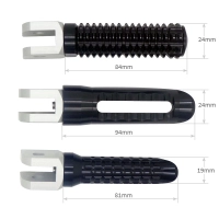 Paire de reposes pieds cours honda cbr, cbr rr, vfr, xl, ntv et kawasaki zx10r