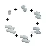 Lot de masse d'équilibrage pour jante alu ks tools