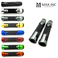 Paire de poignées avec inserts en aluminium et embout