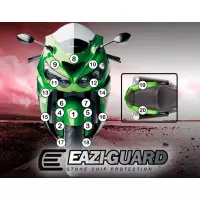 Film de protection anti-gravion eazi-guard® pour kawasaki  zzr1400  2012-2017