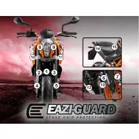 Film de protection anti-gravion eazi-guard® pour ktm  125 duke  2011-2016