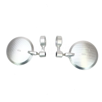 Paire de rétroviseurs womet tech sur embout de guidon alu cnc