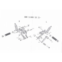 Commandes reculées moto-tron racing bmw s1000xr 2020-2023