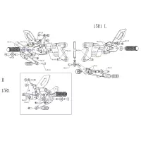 Commandes reculées mv parts yamaha r1 2015-2021