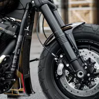 2018-2025 garde-boue avant personnalisé « aggressor » softail m8 fat bob fxfb fxfbs