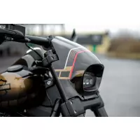 Carénage de phare softail fat bob fxfb fxfbs série "aggressor" 2018-2025