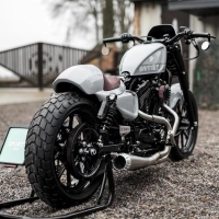 Couvercle de réservoir d'essence sportster 2,1 gallons "cafe-racer"