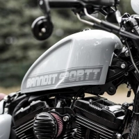 Couvercle de réservoir d'essence sportster 2,1 gallons "cafe-racer"