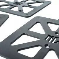 Support de plaque d'immatriculation avec éclair pour autriche 170x210 mm