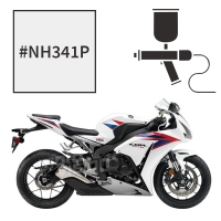 Peinture tricouche honda pearl fadeless white cbr1000 2004/2005 hrc 2007-2014